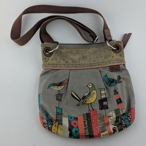 Fossil Key Per Coated Canvas Messenger Bag